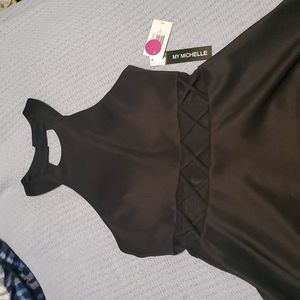 Black High Neck Dress